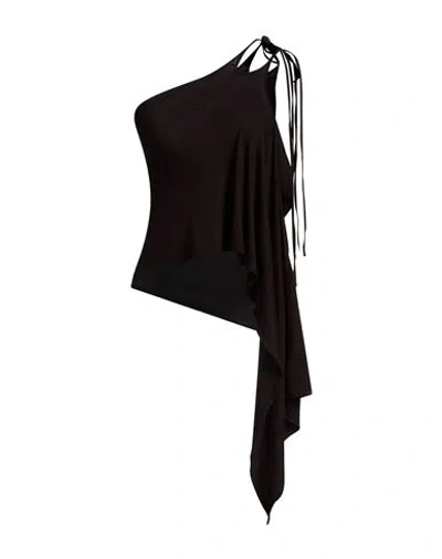 Attico The  Woman Midi Skirt Black Size 0 Viscose, Elastane