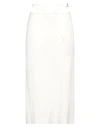 Attico The  Woman Midi Skirt White Size 4 Rayon, Polyamide, Elastane