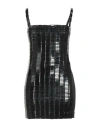 Attico The  Ladies Black Rue Black Mini Dress In Black