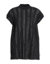 Attico The  Woman Mini Dress Black Size 4 Cotton