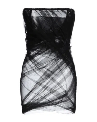 Attico The  Woman Mini Dress Black Size 4 Polyamide, Elastane