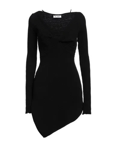 Attico The  Woman Mini Dress Black Size 6 Viscose, Polyester