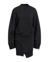 Attico The  Woman Mini Dress Black Size 6 Cotton, Elastane
