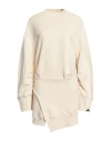Attico The  Woman Mini Dress Cream Size 6 Cotton, Elastane