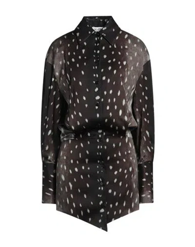 Attico The  Woman Mini Dress Dark Brown Size 6 Viscose