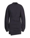 Attico The  Woman Mini Dress Dark Purple Size 8 Cotton, Elastane In Purple