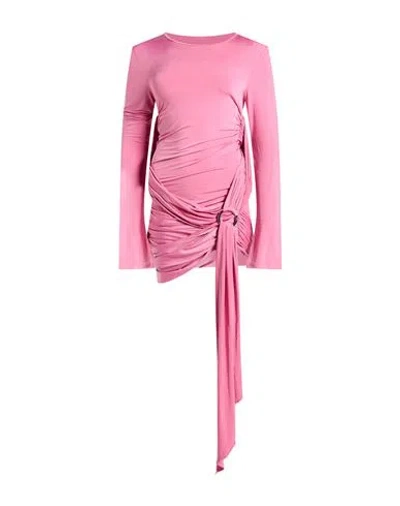 Attico The  Woman Mini Dress Pink Size 0 Polyester, Elastane