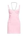 Attico The  Woman Mini Dress Pink Size 8 Viscose, Elastane In Pink