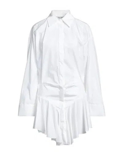 Attico The  Woman Mini Dress White Size 8 Cotton