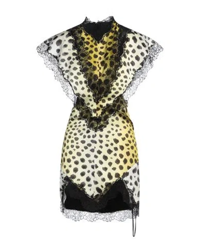 ATTICO THE ATTICO WOMAN MINI DRESS YELLOW SIZE 6 VISCOSE