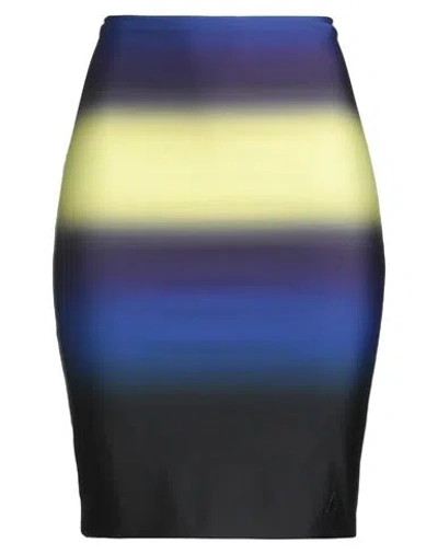 Attico The  Woman Mini Skirt Dark Purple Size M Polyester, Elastane In Multi