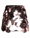 Attico The  Woman Mini Skirt Rose Gold Size 6 Rayon, Polyamide, Elastane In Rose Gold