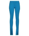 Attico The  Woman Pants Azure Size 4 Virgin Wool, Elastane In Blue