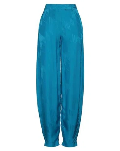 ATTICO THE ATTICO WOMAN PANTS AZURE SIZE 4 VISCOSE