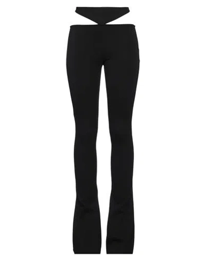 Attico The  Woman Pants Black Size 6 Rayon, Polyamide, Elastane