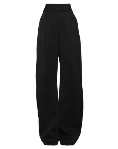 Attico The  Woman Pants Black Size 4 Virgin Wool