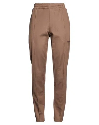 Attico The  Woman Pants Chocolate Brown Size 2 Cotton, Polyester