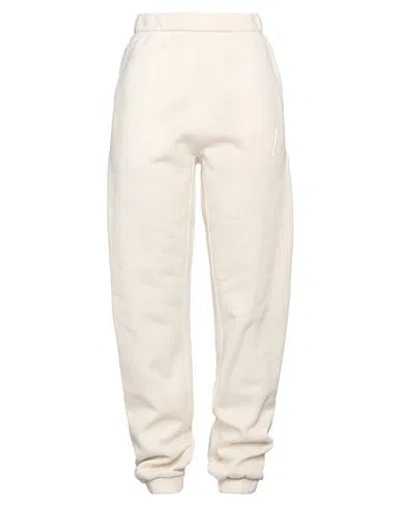 Attico The  Woman Pants Ivory Size 10 Cotton In White