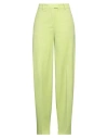 Attico The  Woman Pants Lime Green Size 6 Virgin Wool, Elastane, Cotton In Green