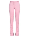 Attico Abram Split Hem Slim Fit Gabardine Pants In Pink