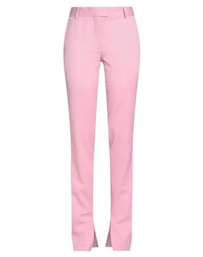 ATTICO THE ATTICO WOMAN PANTS PINK SIZE 8 VIRGIN WOOL, ELASTANE