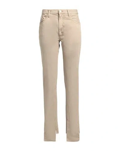 ATTICO THE ATTICO WOMAN PANTS SAND SIZE 27 COTTON
