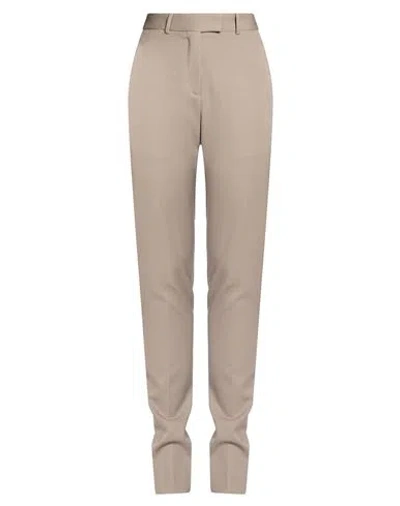 Attico The  Woman Pants Taupe Size 6 Virgin Wool In Brown