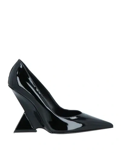 Attico The  Woman Pumps Black Size 10 Textile Fibers