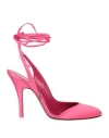 Attico The  Woman Pumps Fuchsia Size 8 Textile Fibers In Pink