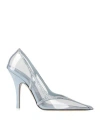 Attico Venus Chrome Pvc And Suede Pumps