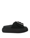 Attico 60mm Dada Neoprene Platform Slides In Black