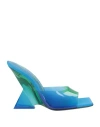 Attico Cheope 105mm Gradient-effect Mules In Blue