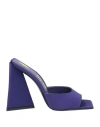 Attico The  Woman Sandals Purple Size 8 Textile Fibers In Purple