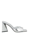 Attico Mule ''mini Devon'' Silver In Silver
