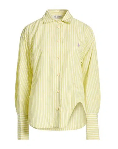 Attico The  Woman Shirt Pastel Yellow Size 6 Cotton, Cupro