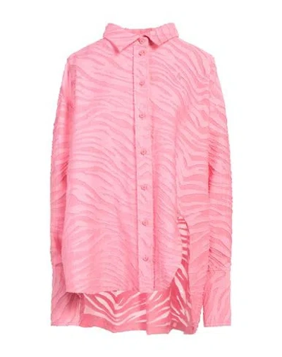 Attico The  Woman Shirt Pink Size 0 Cotton, Polyamide, Polyester