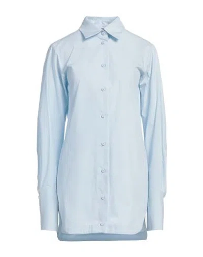 ATTICO THE ATTICO WOMAN SHIRT SKY BLUE SIZE 4 COTTON