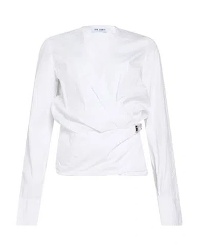 Attico The  Woman Shirt White Size 6 Cotton