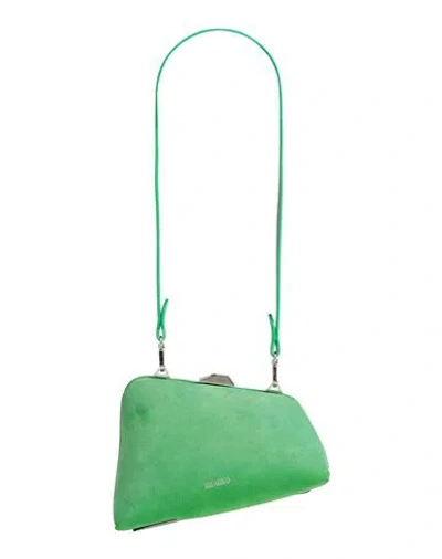 Attico The  Woman Shoulder Bag Light Green Size - Textile Fibers