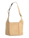 Attico The  Woman Shoulder Bag Sand Size - Calfskin In Sand