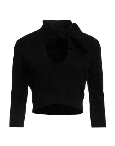 Attico The  Woman Sweater Black Size 2 Polyamide, Viscose, Elastane