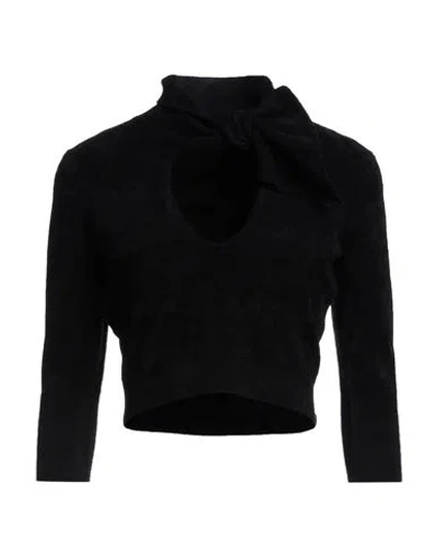 Attico The  Woman Sweater Black Size 4 Polyamide, Viscose, Elastane