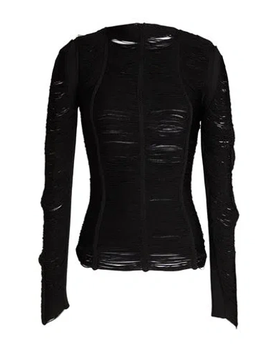 Attico The  Woman Sweater Black Size 6 Viscose, Polyamide