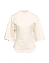 ATTICO THE ATTICO WOMAN SWEATSHIRT IVORY SIZE 6 COTTON