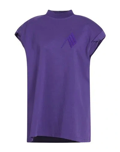 Attico The  Woman Sweatshirt Purple Size 2 Cotton