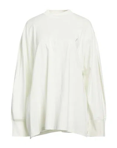 Attico The  Woman T-shirt Light Green Size 6 Cotton