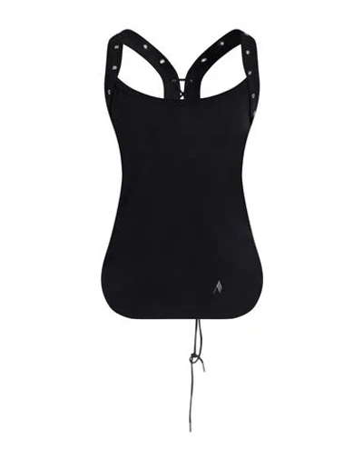 Attico The  Woman Top Black Size 6 Cotton