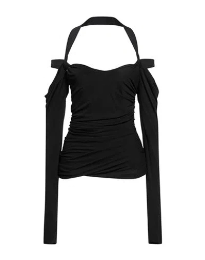Attico Black Halter Neck Top