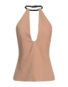 Attico The  Woman Top Blush Size 6 Polyester, Elastane In Pink