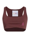 Attico The  Woman Top Chocolate Brown Size Xs Polyamide, Elastane In Brown